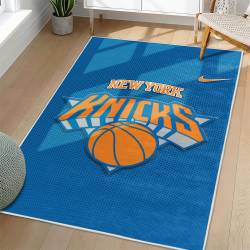 NBA New York Knicks Rectangle Rug Personalized Non-Slip Carpet Gift For Basketball Fans NYK126
