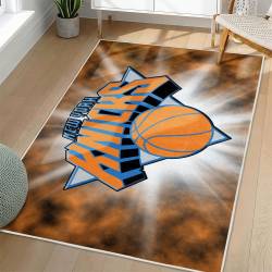 NBA New York Knicks Rectangle Rug Personalized Non-Slip Carpet Gift For Basketball Fans NYK129