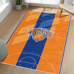 NBA New York Knicks Rectangle Rug Personalized Non-Slip Carpet Gift For Basketball Fans NYK132