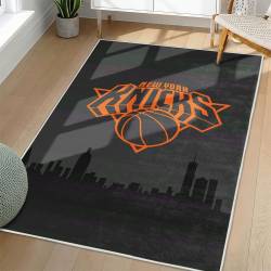 NBA New York Knicks Rectangle Rug Personalized Non-Slip Carpet Gift For Basketball Fans NYK133