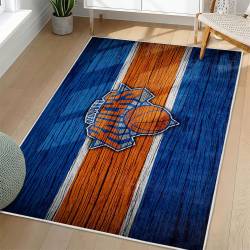 NBA New York Knicks Rectangle Rug Personalized Non-Slip Carpet Gift For Basketball Fans NYK137