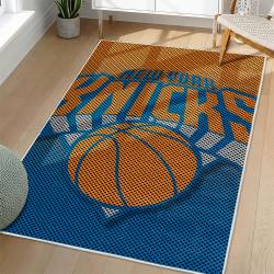 NBA New York Knicks Rectangle Rug Personalized Non-Slip Carpet Gift For Basketball Fans NYK148