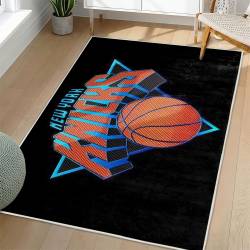NBA New York Knicks Rectangle Rug Personalized Non-Slip Carpet Gift For Basketball Fans NYK157