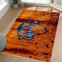 NBA New York Knicks Rectangle Rug Personalized Non-Slip Carpet Gift For Basketball Fans NYK159