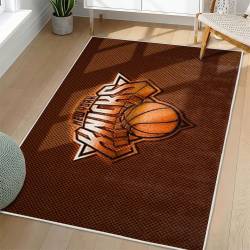 NBA New York Knicks Rectangle Rug Personalized Non-Slip Carpet Gift For Basketball Fans NYK161
