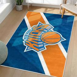 NBA New York Knicks Rectangle Rug Personalized Non-Slip Carpet Gift For Basketball Fans NYK164