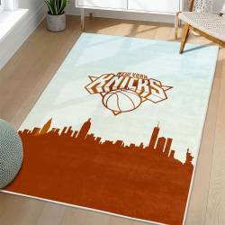 NBA New York Knicks Rectangle Rug Personalized Non-Slip Carpet Gift For Basketball Fans NYK166