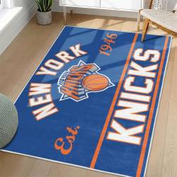 NBA New York Knicks Rectangle Rug Personalized Non-Slip Carpet Gift For Basketball Fans NYK171