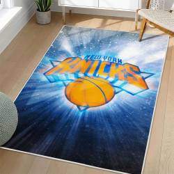 NBA New York Knicks Rectangle Rug Personalized Non-Slip Carpet Gift For Basketball Fans NYK172