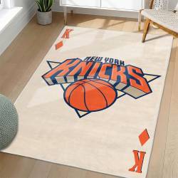 NBA New York Knicks Rectangle Rug Personalized Non-Slip Carpet Gift For Basketball Fans NYK173