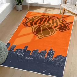 NBA New York Knicks Rectangle Rug Personalized Non-Slip Carpet Gift For Basketball Fans NYK174