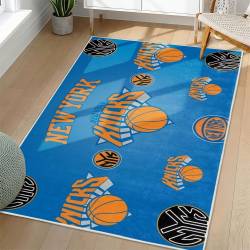 NBA New York Knicks Rectangle Rug Personalized Non-Slip Carpet Gift For Basketball Fans NYK179