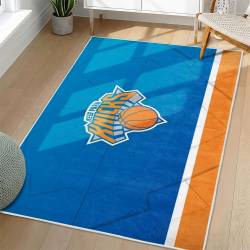 NBA New York Knicks Rectangle Rug Personalized Non-Slip Carpet Gift For Basketball Fans NYK184