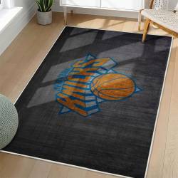 NBA New York Knicks Rectangle Rug Personalized Non-Slip Carpet Gift For Basketball Fans NYK186