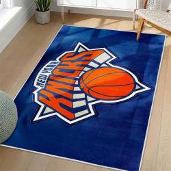 NBA New York Knicks Rectangle Rug Personalized Non-Slip Carpet Gift For Basketball Fans NYK189