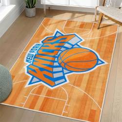 NBA New York Knicks Rectangle Rug Personalized Non-Slip Carpet Gift For Basketball Fans NYK190