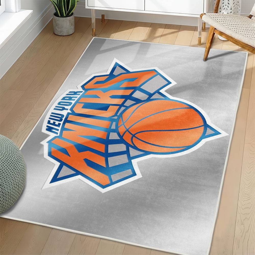 NBA New York Knicks Rectangle Rug Personalized Non-Slip Carpet Gift For Basketball Fans NYK62