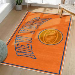 NBA New York Knicks Rectangle Rug Personalized Non-Slip Carpet Gift For Basketball Fans NYK63