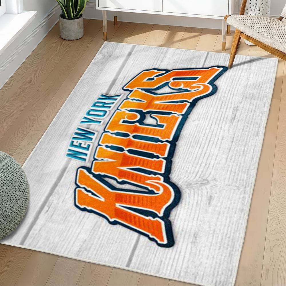 NBA New York Knicks Rectangle Rug Personalized Non-Slip Carpet Gift For Basketball Fans NYK66