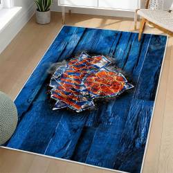 NBA New York Knicks Rectangle Rug Personalized Non-Slip Carpet Gift For Basketball Fans NYK67