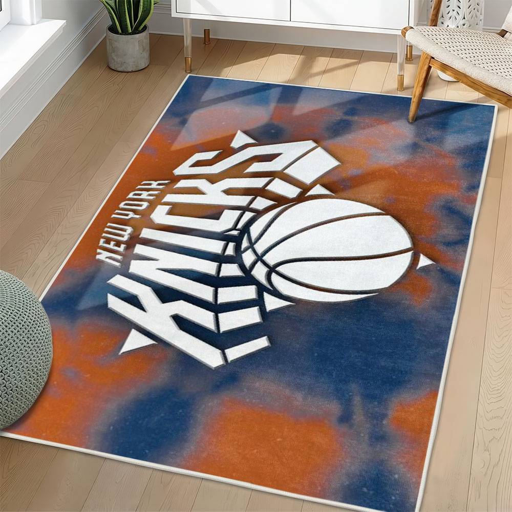 NBA New York Knicks Rectangle Rug Personalized Non-Slip Carpet Gift For Basketball Fans NYK69
