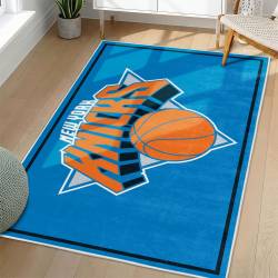 NBA New York Knicks Rectangle Rug Personalized Non-Slip Carpet Gift For Basketball Fans NYK72