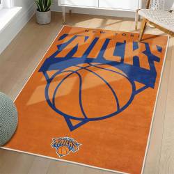NBA New York Knicks Rectangle Rug Personalized Non-Slip Carpet Gift For Basketball Fans NYK73