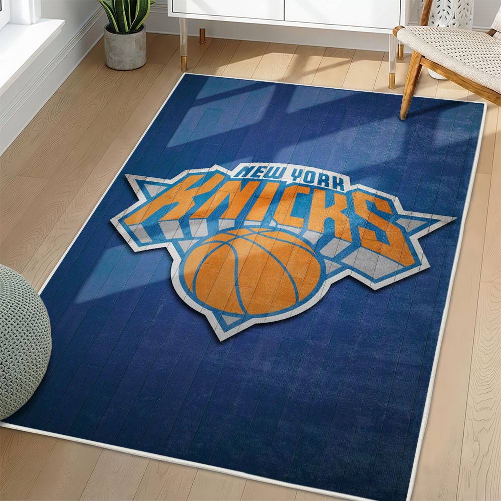 NBA New York Knicks Rectangle Rug Personalized Non-Slip Carpet Gift For Basketball Fans NYK77