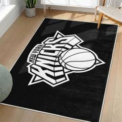 NBA New York Knicks Rectangle Rug Personalized Non-Slip Carpet Gift For Basketball Fans NYK79