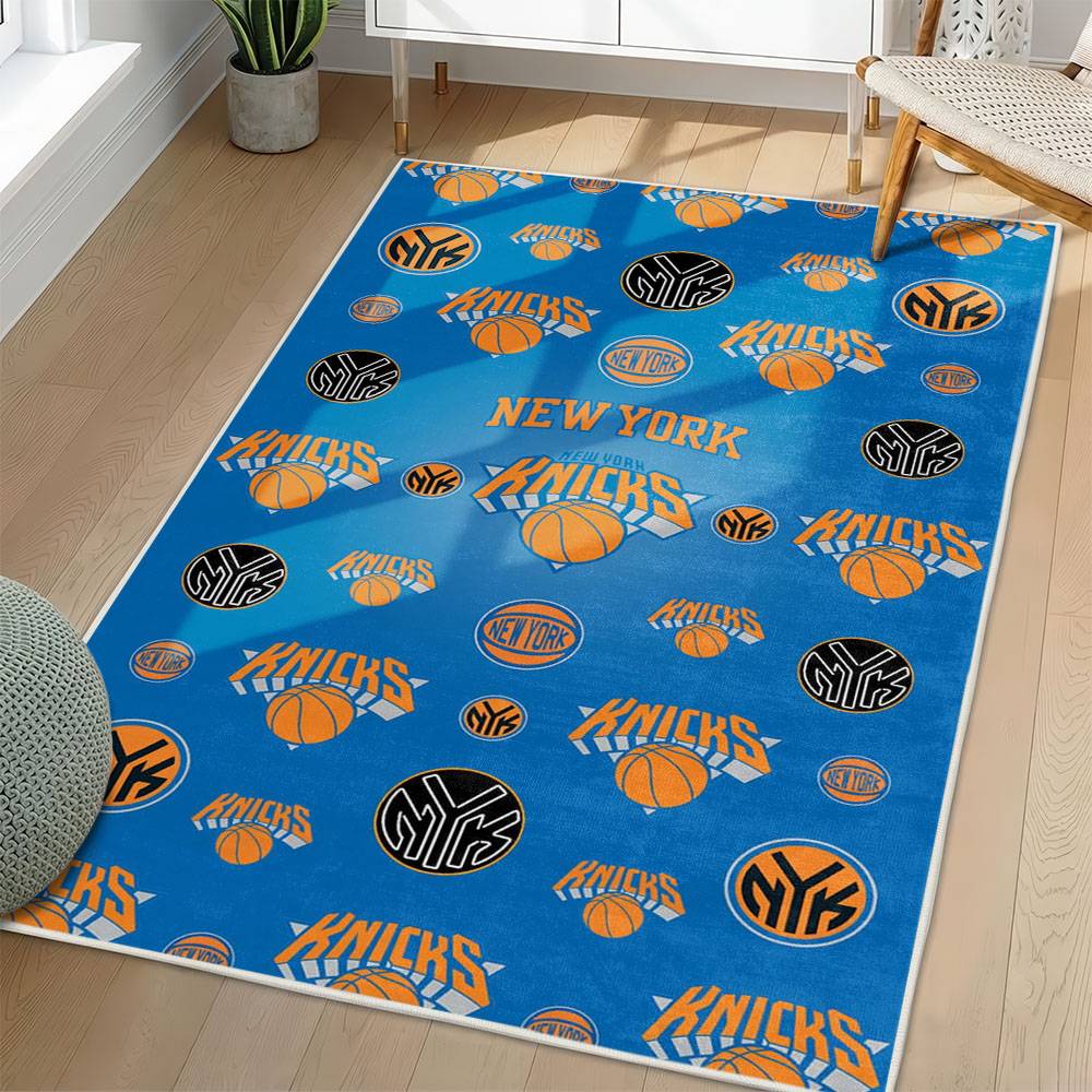 NBA New York Knicks Rectangle Rug Personalized Non-Slip Carpet Gift For Basketball Fans NYK81