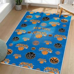NBA New York Knicks Rectangle Rug Personalized Non-Slip Carpet Gift For Basketball Fans NYK81