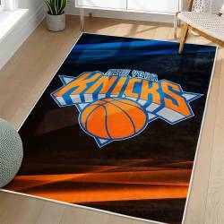 NBA New York Knicks Rectangle Rug Personalized Non-Slip Carpet Gift For Basketball Fans NYK84