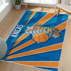NBA New York Knicks Rectangle Rug Personalized Non-Slip Carpet Gift For Basketball Fans NYK87