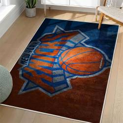 NBA New York Knicks Rectangle Rug Personalized Non-Slip Carpet Gift For Basketball Fans NYK90