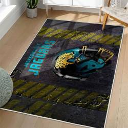 NFL Jacksonville Jaguars Rectangle Rug Personalized Non-Slip Carpet Gift For Football Fans JJ102