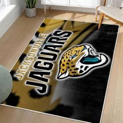 NFL Jacksonville Jaguars Rectangle Rug Personalized Non-Slip Carpet Gift For Football Fans JJ103