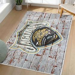 NFL Jacksonville Jaguars Rectangle Rug Personalized Non-Slip Carpet Gift For Football Fans JJ105