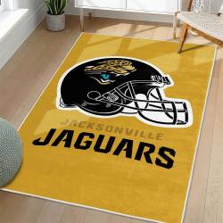 NFL Jacksonville Jaguars Rectangle Rug Personalized Non-Slip Carpet Gift For Football Fans JJ106