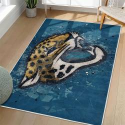 NFL Jacksonville Jaguars Rectangle Rug Personalized Non-Slip Carpet Gift For Football Fans JJ108