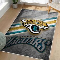 NFL Jacksonville Jaguars Rectangle Rug Personalized Non-Slip Carpet Gift For Football Fans JJ109