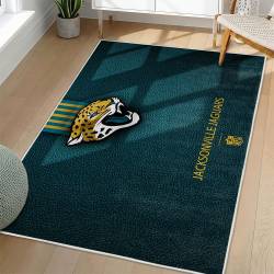 NFL Jacksonville Jaguars Rectangle Rug Personalized Non-Slip Carpet Gift For Football Fans JJ114