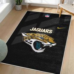 NFL Jacksonville Jaguars Rectangle Rug Personalized Non-Slip Carpet Gift For Football Fans JJ116