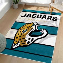 NFL Jacksonville Jaguars Rectangle Rug Personalized Non-Slip Carpet Gift For Football Fans JJ117