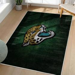 NFL Jacksonville Jaguars Rectangle Rug Personalized Non-Slip Carpet Gift For Football Fans JJ124