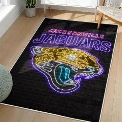 NFL Jacksonville Jaguars Rectangle Rug Personalized Non-Slip Carpet Gift For Football Fans JJ126