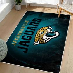 NFL Jacksonville Jaguars Rectangle Rug Personalized Non-Slip Carpet Gift For Football Fans JJ127