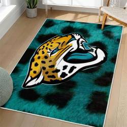 NFL Jacksonville Jaguars Rectangle Rug Personalized Non-Slip Carpet Gift For Football Fans JJ128