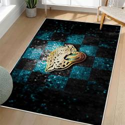 NFL Jacksonville Jaguars Rectangle Rug Personalized Non-Slip Carpet Gift For Football Fans JJ132