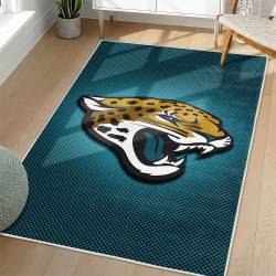 NFL Jacksonville Jaguars Rectangle Rug Personalized Non-Slip Carpet Gift For Football Fans JJ135