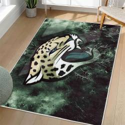 NFL Jacksonville Jaguars Rectangle Rug Personalized Non-Slip Carpet Gift For Football Fans JJ136